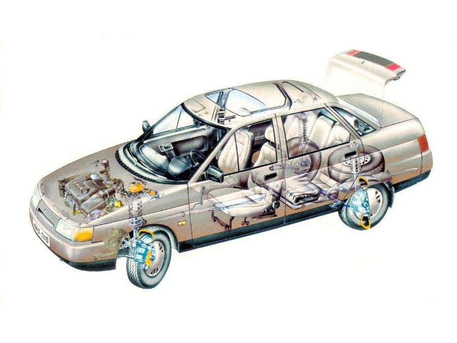 Схема Lada 110 (2110) 1995 года  (фото 9 из 21)